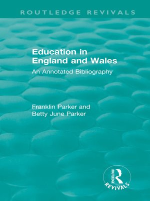 cover image of Education in England and Wales